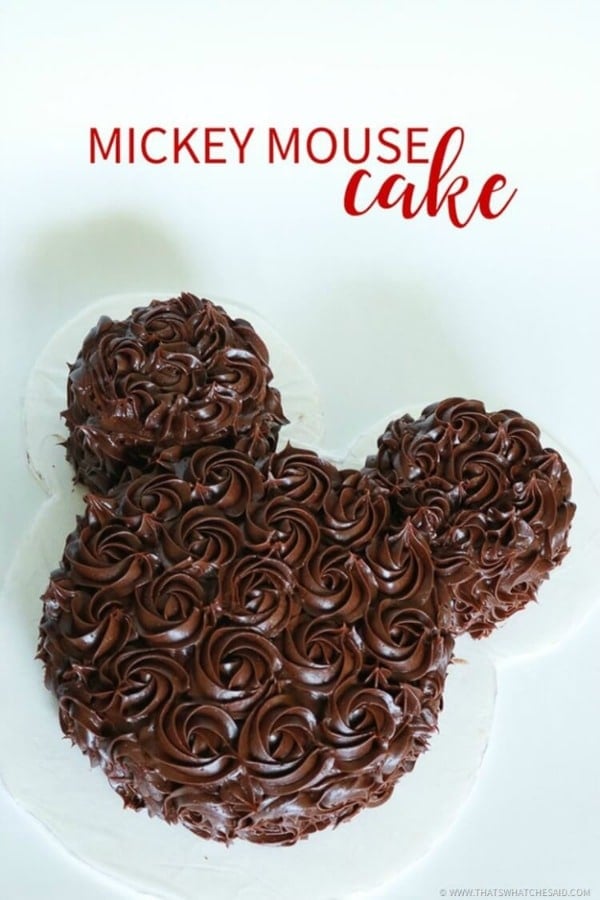 Chocolate Mickey Mouse Cake
