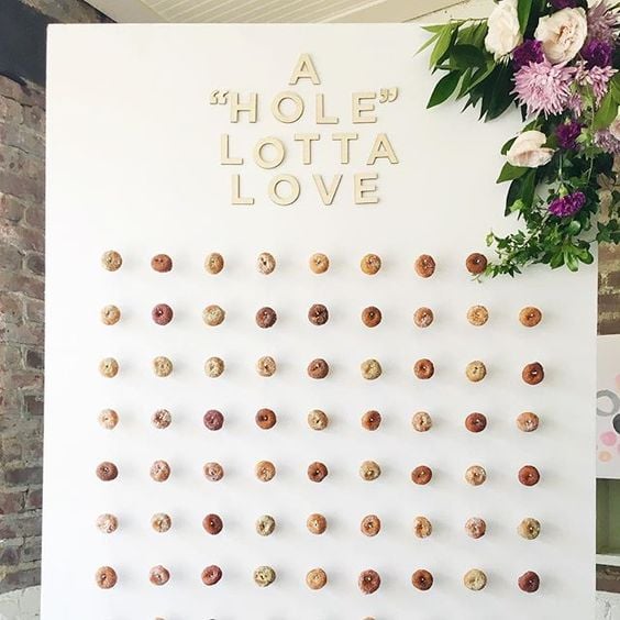 A Hole Lotta Love Donut Wall