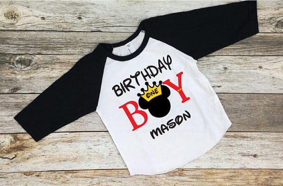 First Birthday Mickey Shirt