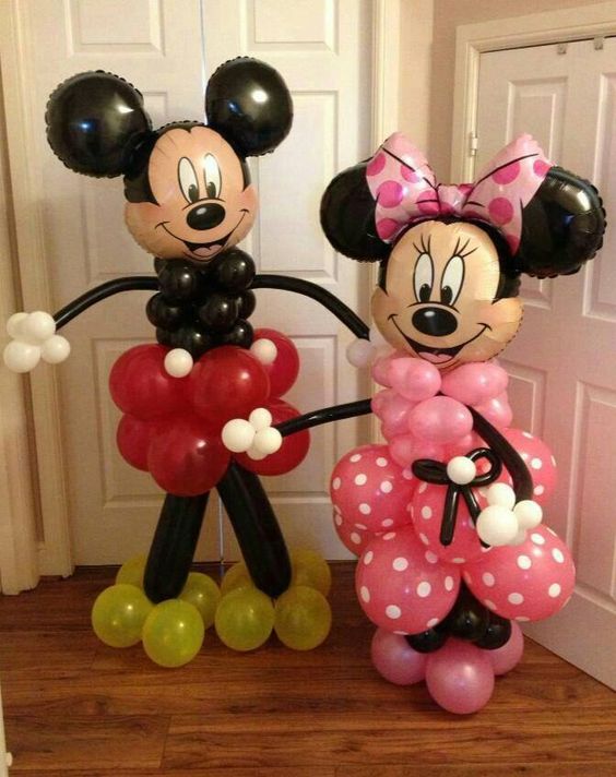 Lifesize Mickey and Minnie Balloons