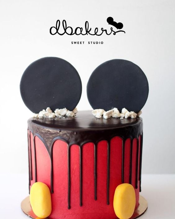 Mickey Drip Cake