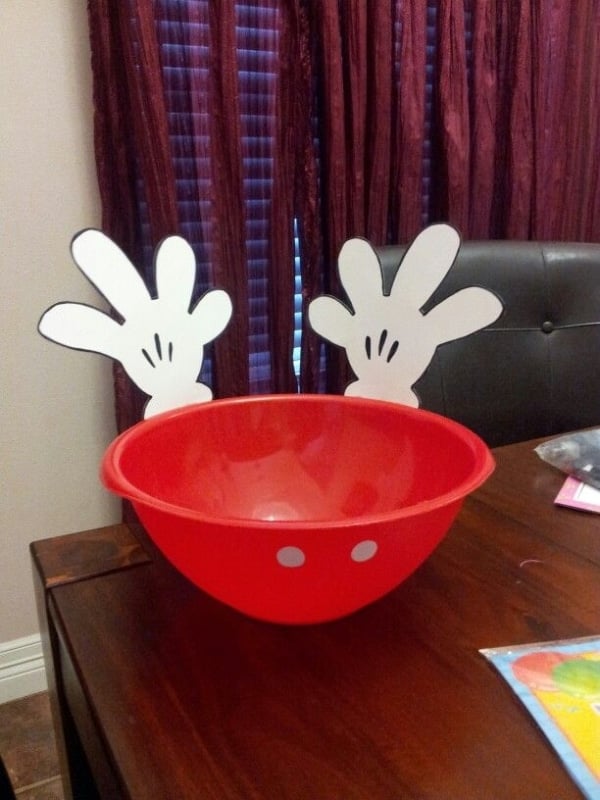 DIY Mickey Mouse Bowl