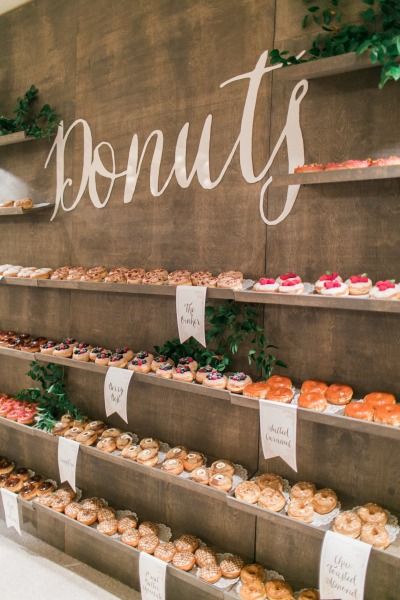 Rustic Donut Wall With Shelves