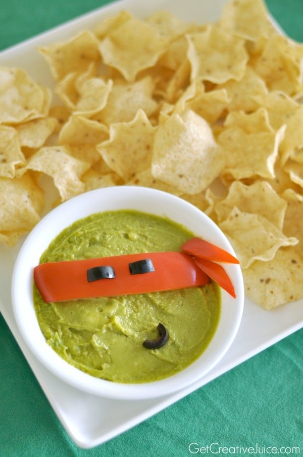 Ninja Turtle Guac and Dip Party Idea