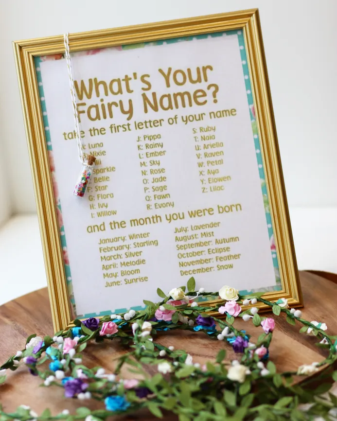 What's your fairy name sign