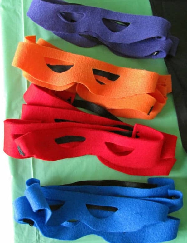 DIY Ninja Turtle Party Masks