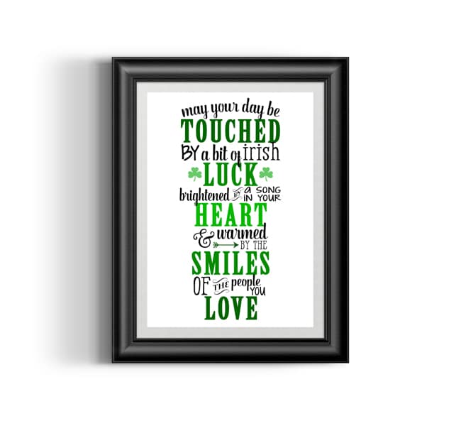 Free Irish Blessing Printable Art