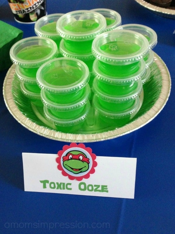 Ninja Turtle Party Jello Treats