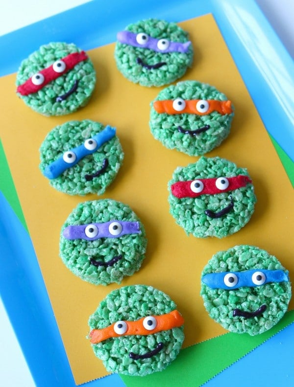 Ninja Turtle Rice Krispie Treats