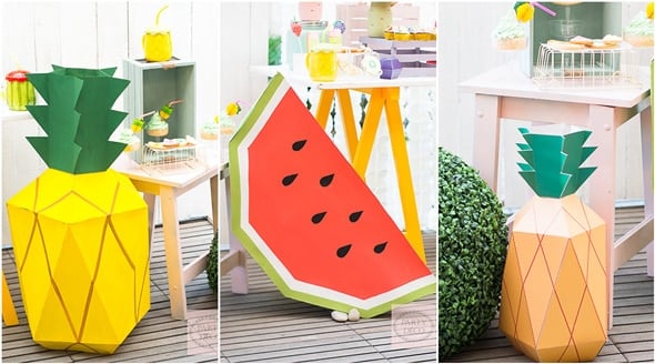 Pineapple and Watermelon Tutti Frutti Party Decorations