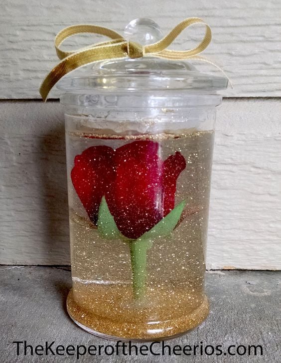DIY Beauty and the Beast Party Decoration or Centerpiece
