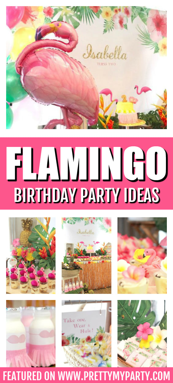 Hawaiian Flamingo Birthday on Pretty My Party