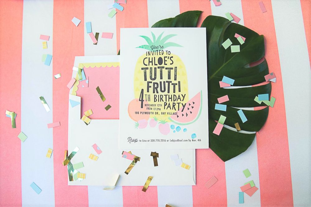 Tropical Tutti Frutti Birthday Bash