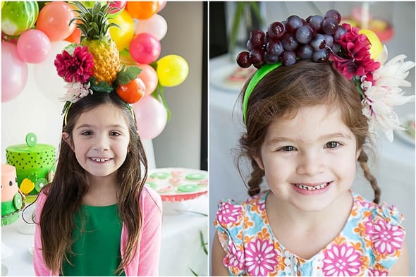 Tropical Tutti Frutti Birthday Headbands