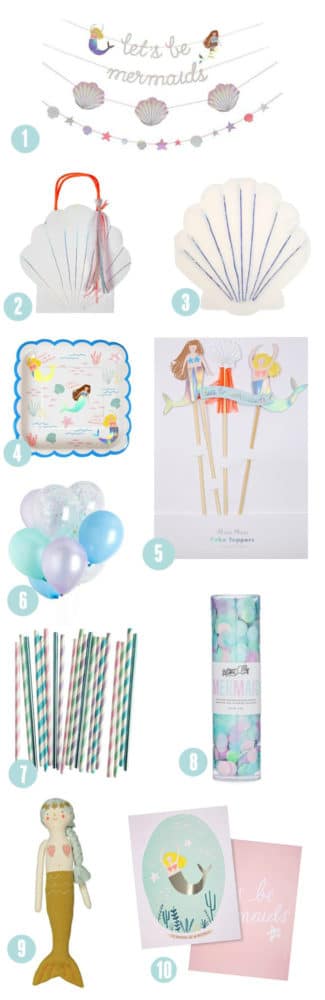 Mermaid Birthday Party Products | Pretty My Party