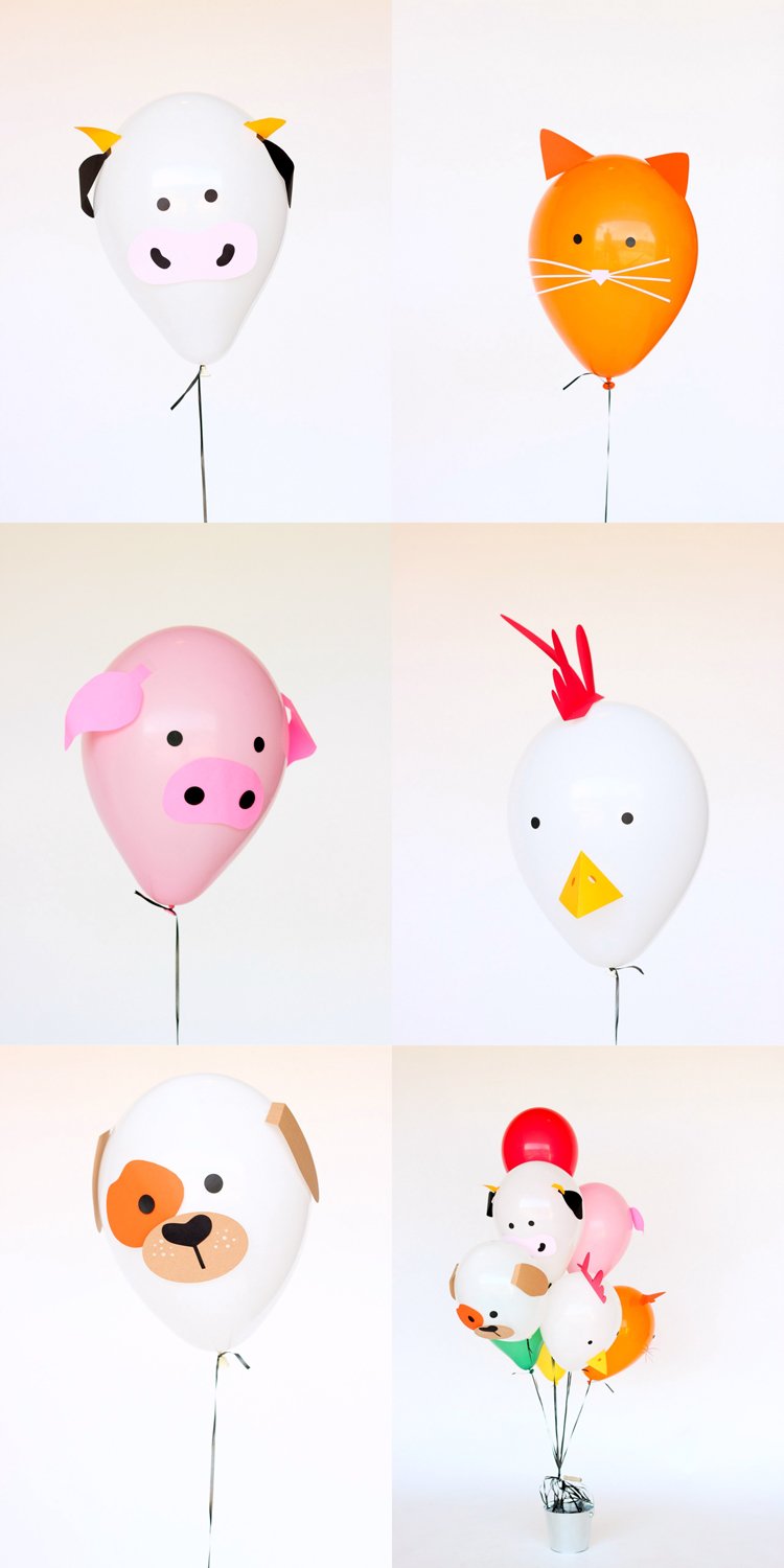 DIY Balloon Farm Animals - 45 Awesome DIY Balloon Decor Ideas