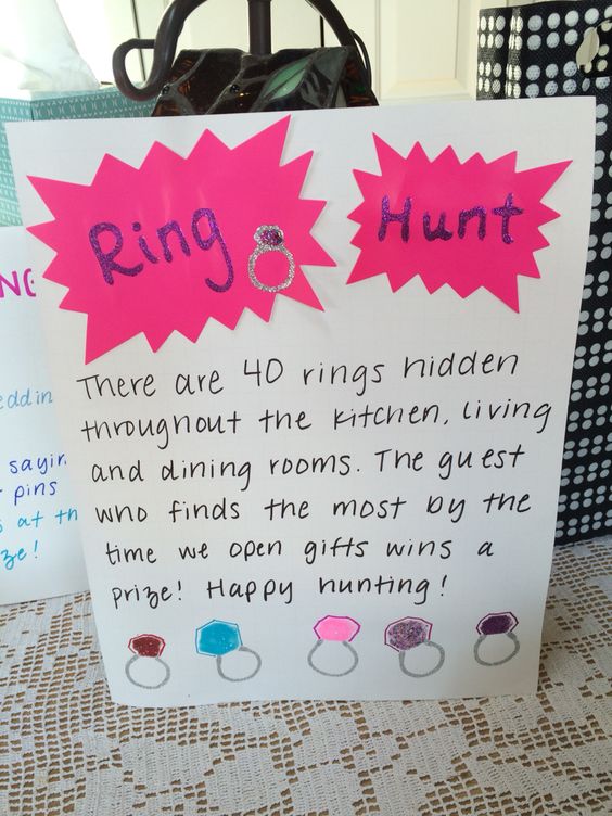 Ring Hunt - Unique Bridal Shower Game