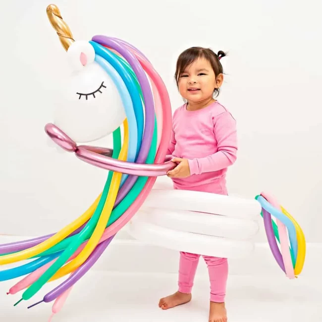 Fun DIY Balloon Unicorn Costume or Party Decoration