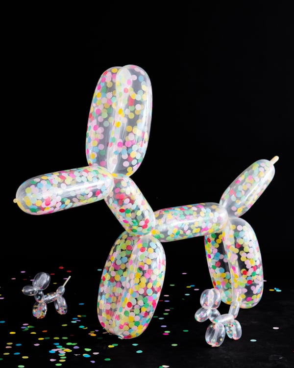 Giant Confetti Dog Balloon