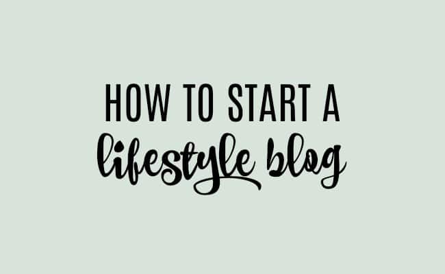 How to start a lifestyle blog
