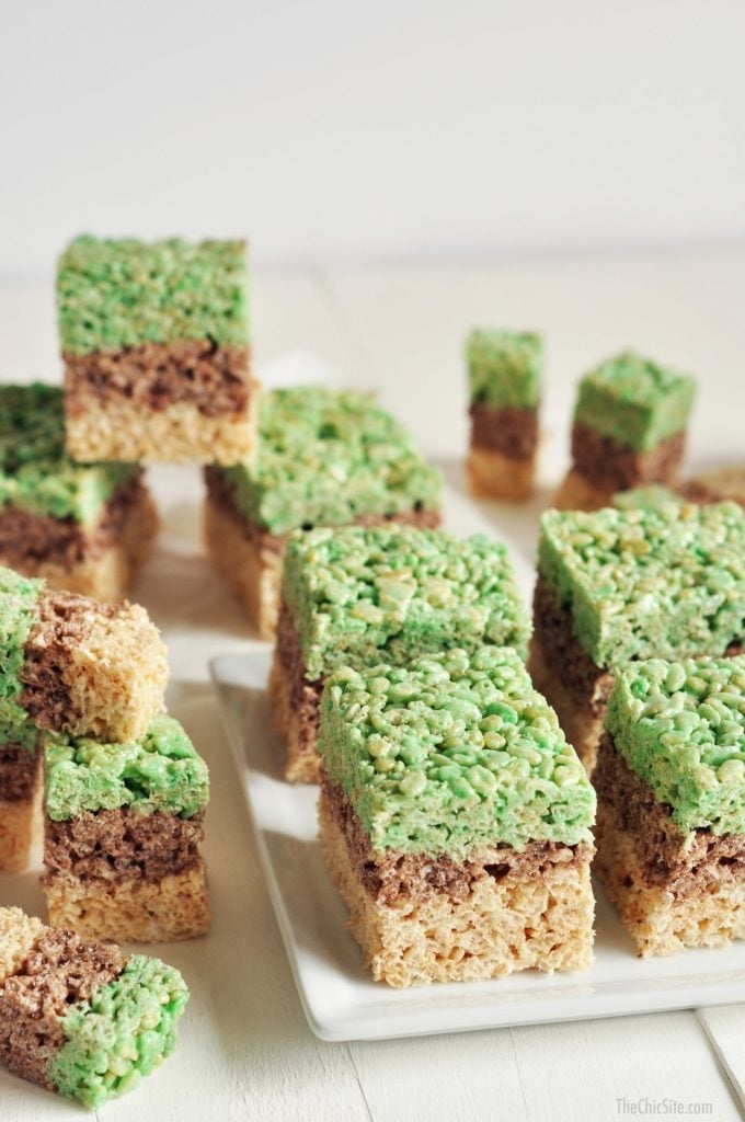 Minecraft Krispie Treats