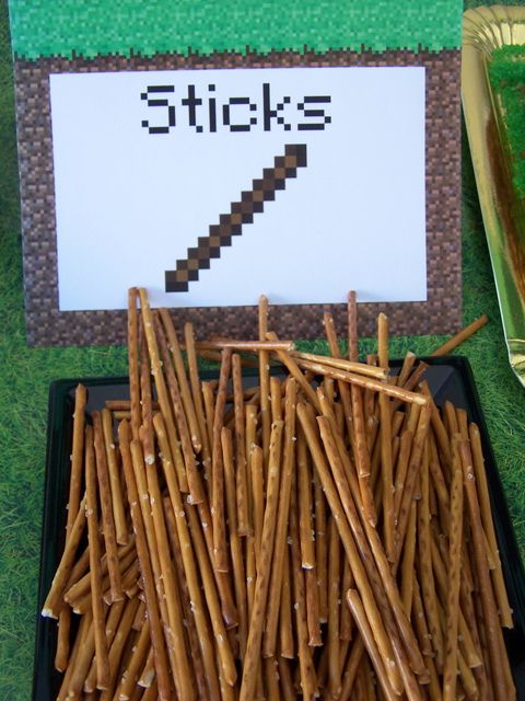 Minecraft Pretzel Sticks Idea