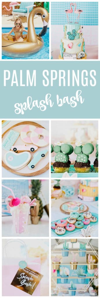 Palm Springs Pool Themed Birthday Party on Pretty My Party