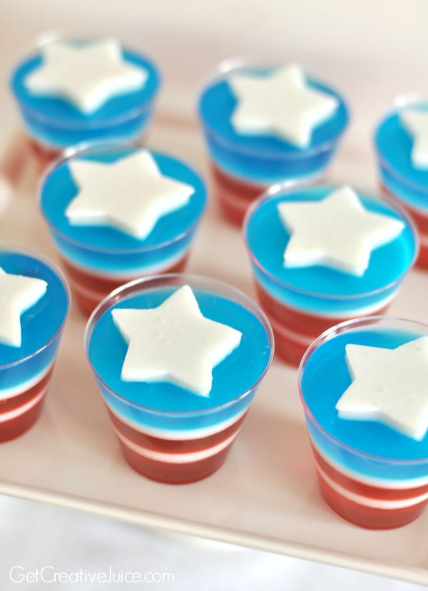 Wonder Woman Jello - Wonder Woman Birthday