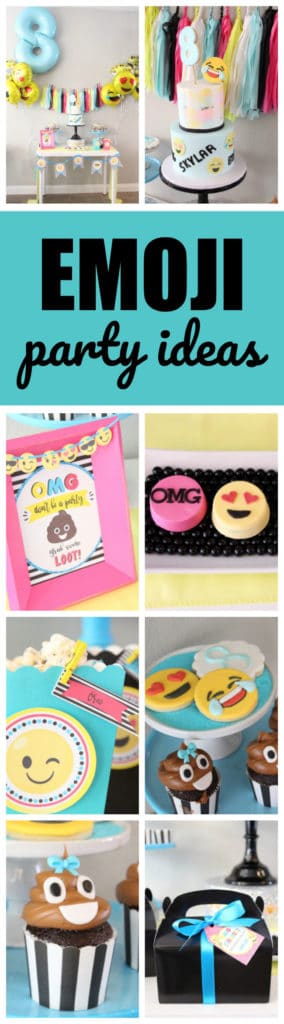 Amazing Emoji Birthday Party featured on www.prettymyparty.com