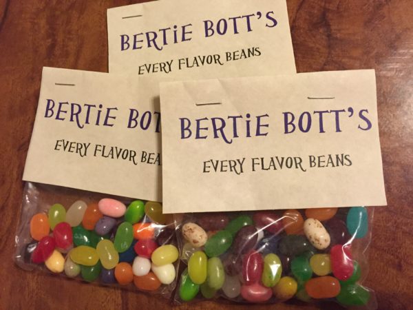 Bertie Botts Every Flavor Beans - Harry Potter Party Ideas