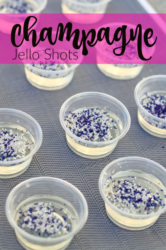 Champagne Jello Shots - Fun Bachelorette Party Ideas