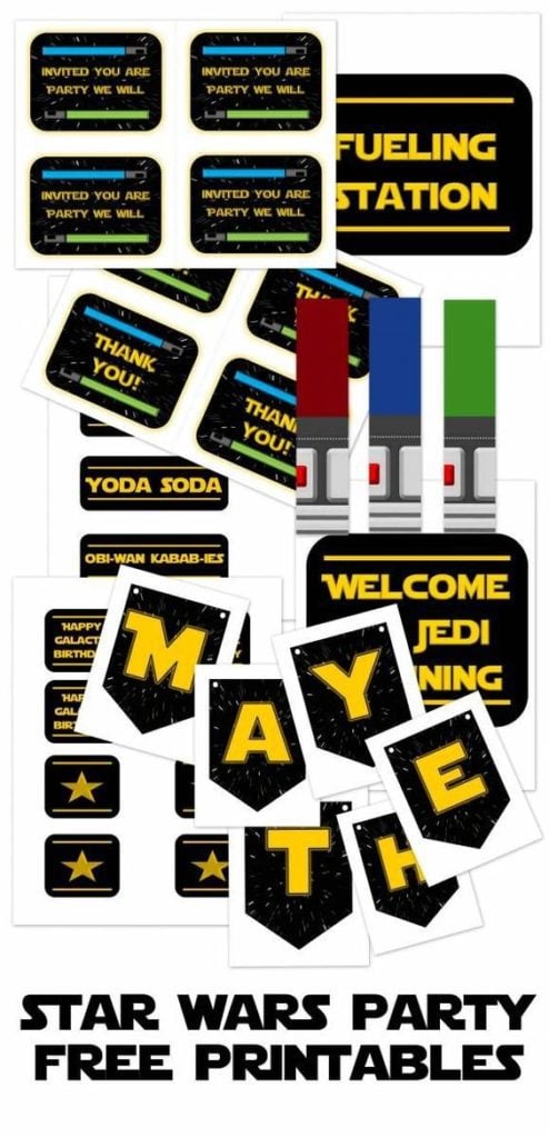 Free Star Wars Party Printables | Star Wars Party Ideas