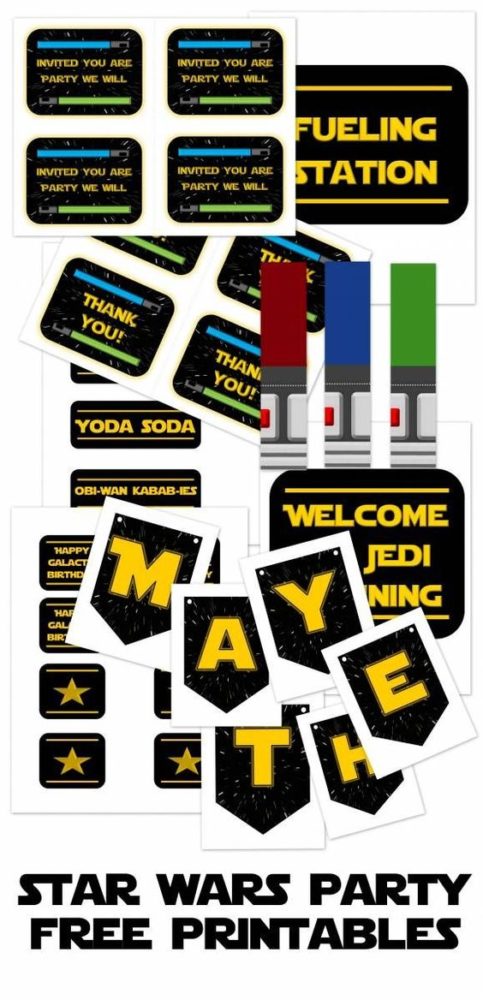 Free Star Wars Party Printables | Star Wars Party Ideas Free Star Wars Party Printables | Star Wars Party Ideas