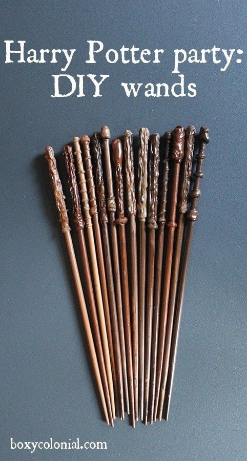 DIY Harry Potter Wands - Harry Potter Party Ideas