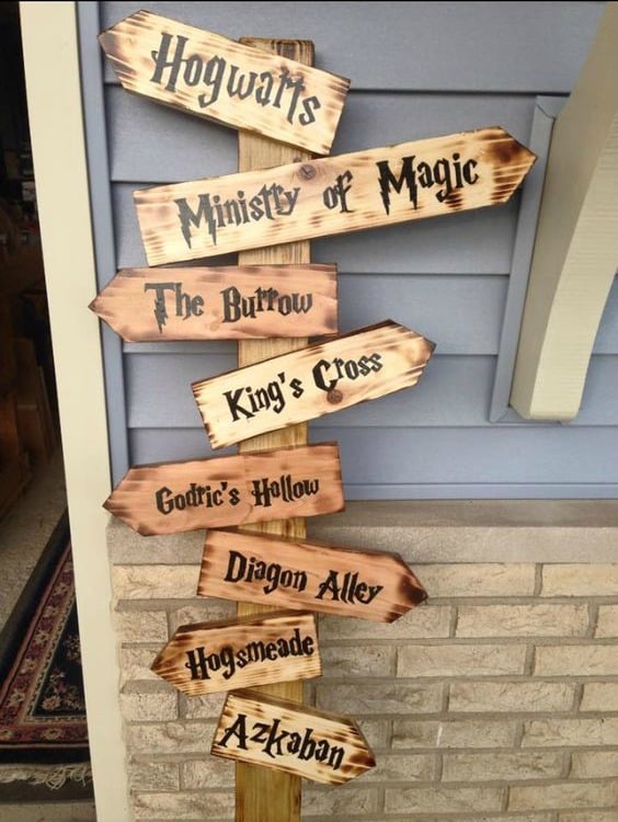 Harry Potter Party Sign Decoration