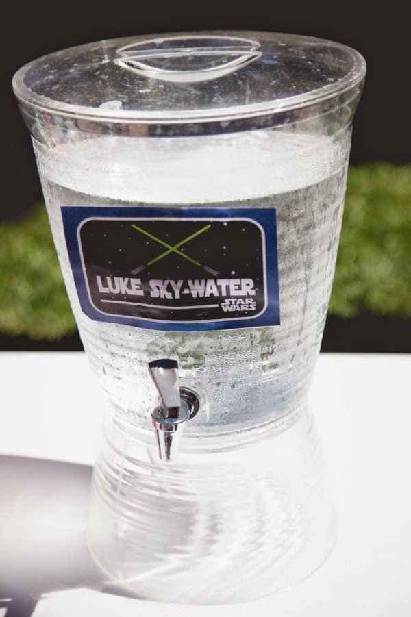 Luke Sky Water | Star Wars Party Ideas