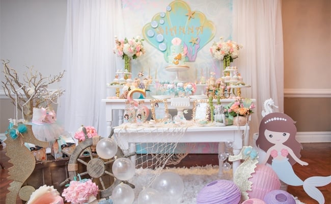 Magical Mermaid First Birthday Party