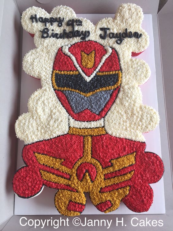 Power Rangers Cupcake Cake | Power Rangers Party Ideas