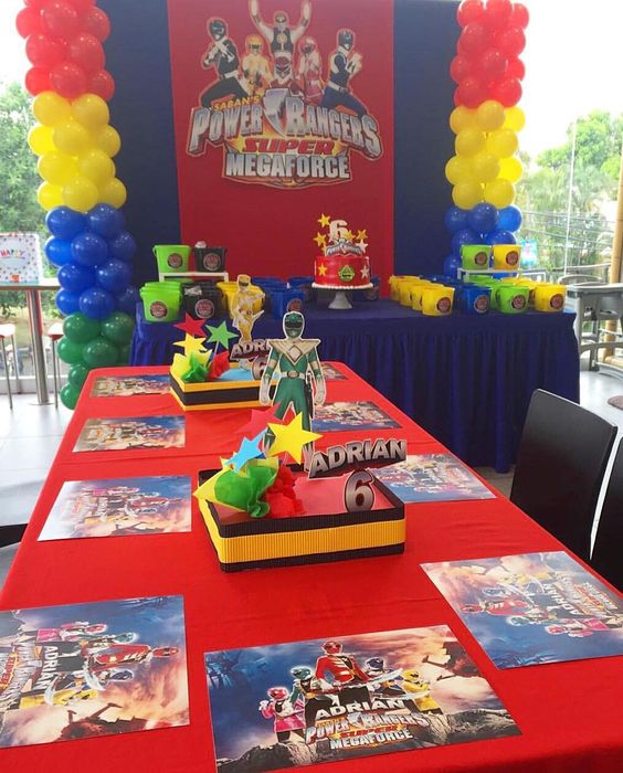 Power Rangers Birthday Decorations | Power Rangers Party Ideas