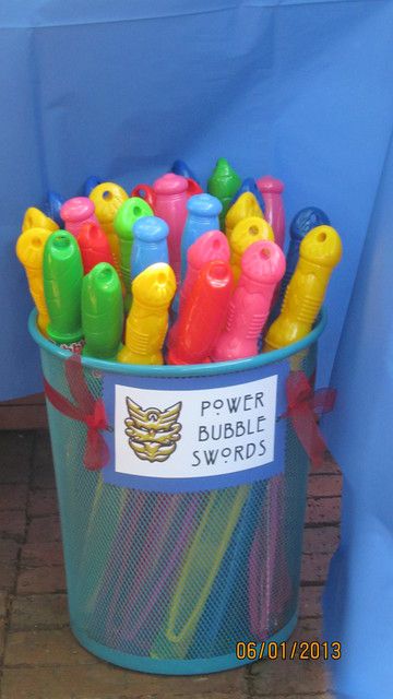 Power Ranger Bubble Swords | Power Rangers Party Ideas