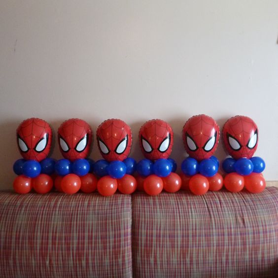 Spiderman Table Decoration Spiderman Centerpieces Spider-man Table  Decoration Spider-man Centerpieces Spiderman Cake Topper 