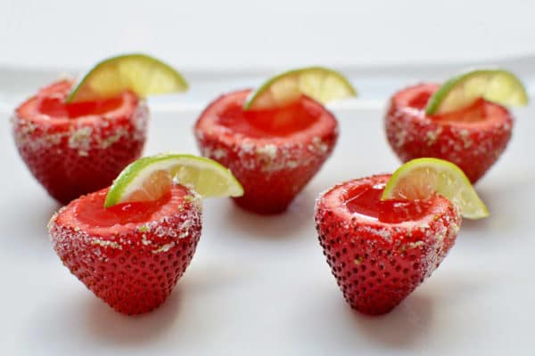 Strawberry Margarita Jello Shots - Fun Bachelorette Party Ideas