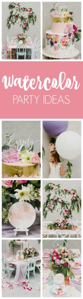 Watercolor Floral Birthday Party | Pretty My Party