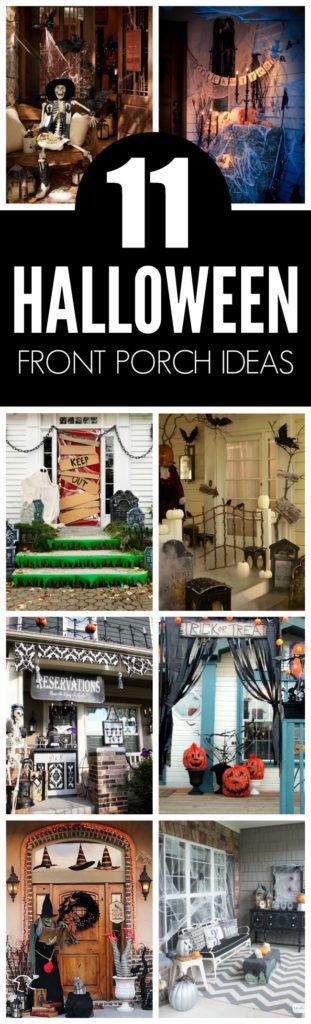 Halloween Porch Decorations - Pretty My Party