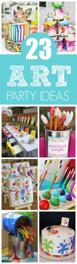 Art Birthday Party Guide - Paper and Cake