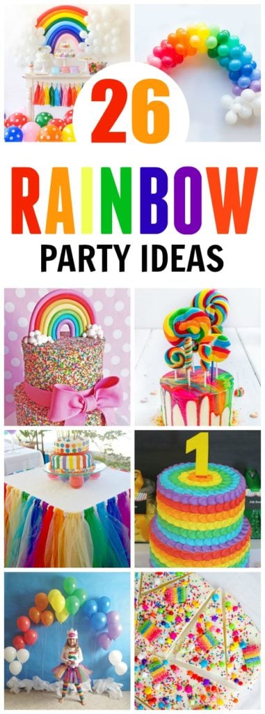 26 Rainbow Party Ideas featured on Pretty My Party