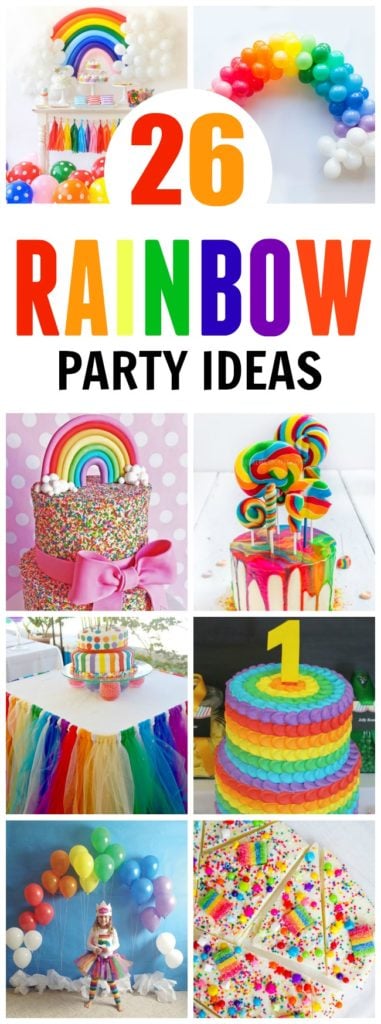 A Colorful Rainbow Party and DIY Desserts Table - Party Ideas