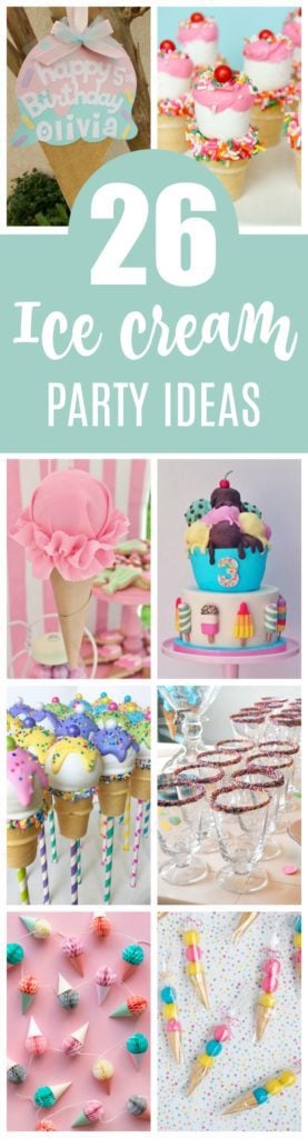26 Sweet Ice Cream Party Ideas featured on Pretty My Party
