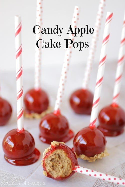 Candy Apple Cake Pops | Carnival Birthday Party