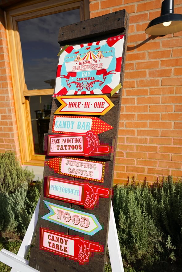 Carnival Party Sign | Carnival Party Ideas